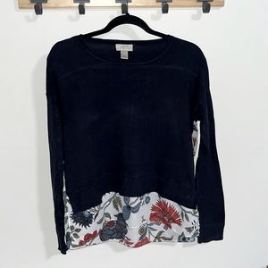 LOFT flower blouse